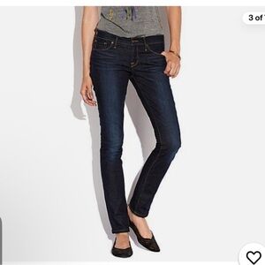 Lucky Brand Charlie Skinny Jeans in Deep Indigo, size 26 x 32, NWT